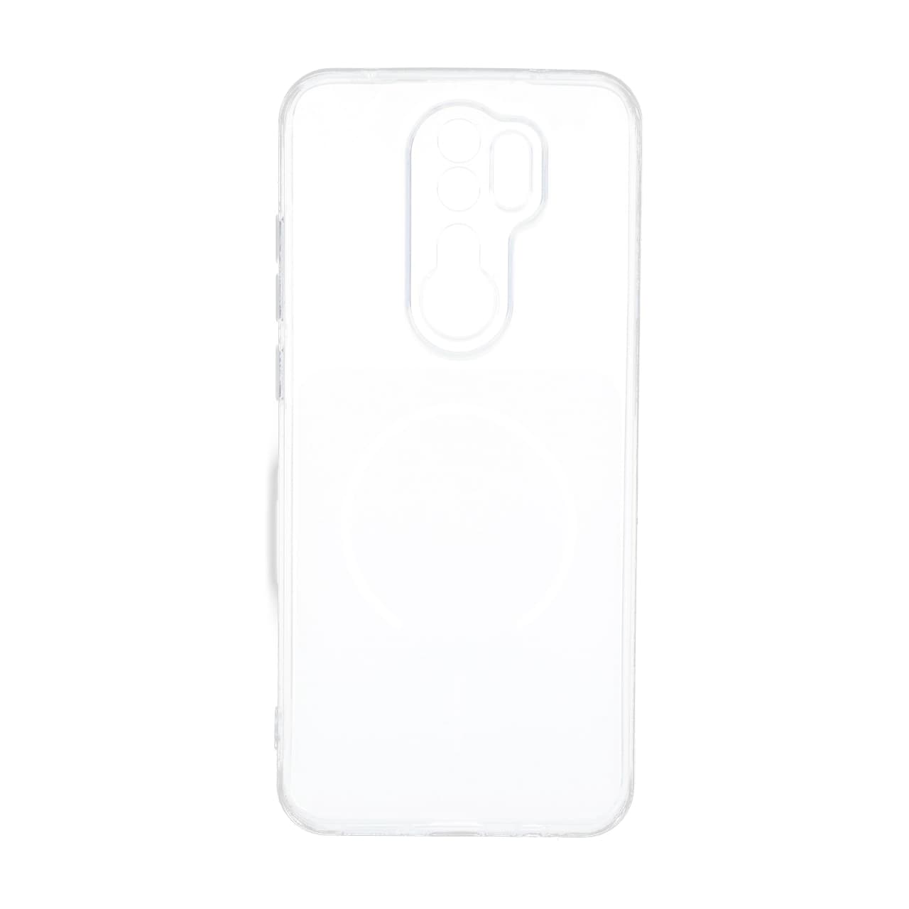 قاب ژله ای شفاف مستطیلی طرح مگ سیف محافظ لنزدار Xiaomi Redmi Note 8 Pro — تصویر ۳