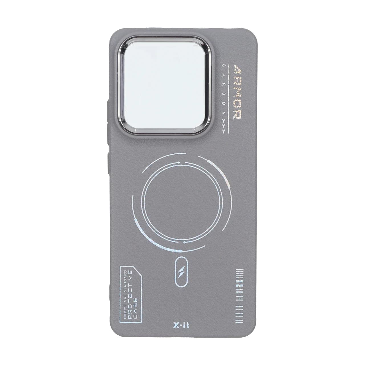 قاب Armor لنز متال Texture طرح مگ سیف Xiaomi Poco M7 Pro 5G — تصویر ۲