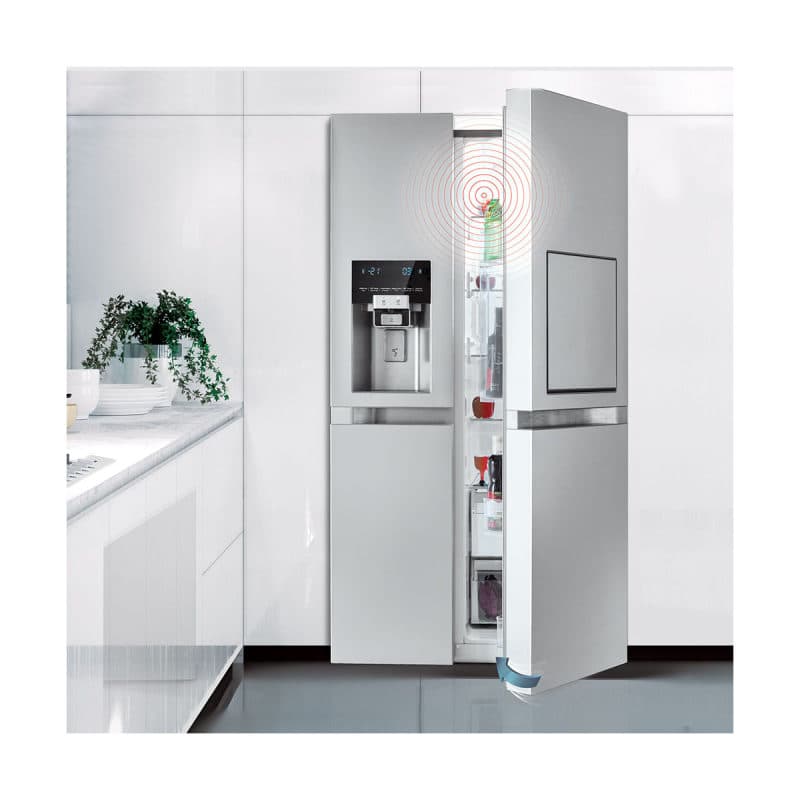 سایدبای‌ساید بزرگ پرایم 2 درب سفید متالیک مدل D2S-1037MW — تصویر ۴