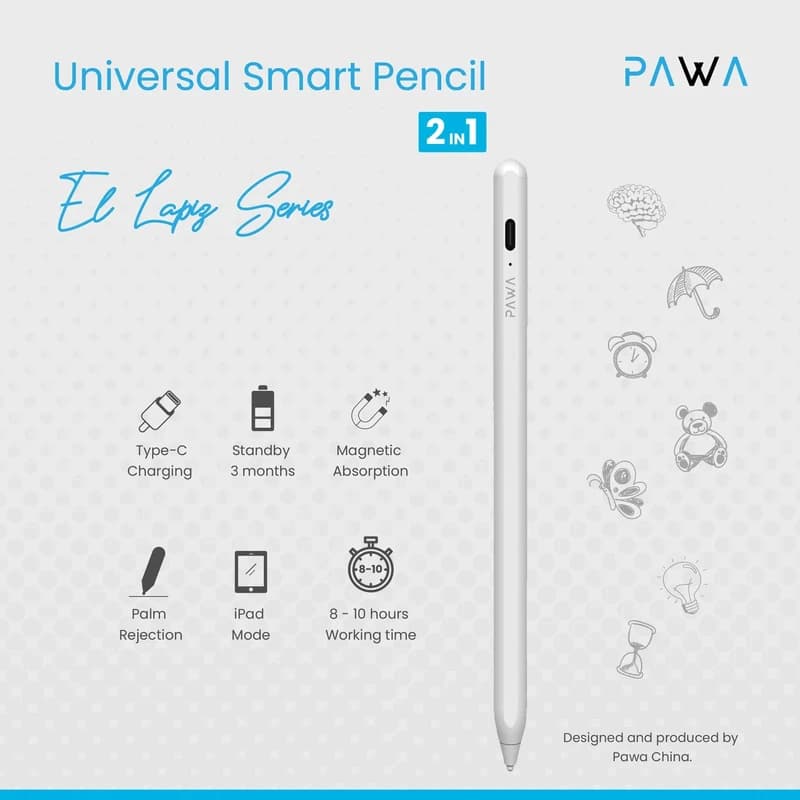 قلم لمسی پاوا مدل UNIVERSAL El Lapiz مدل PW-ELSP21 — تصویر ۸