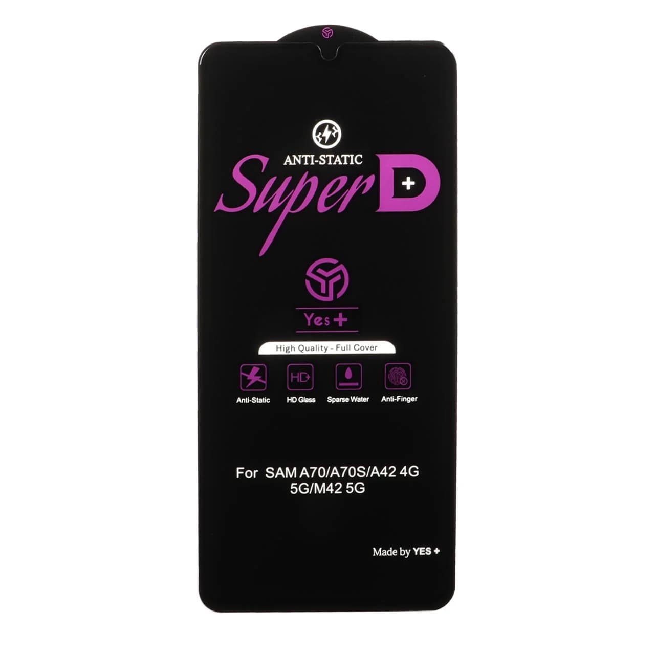 محافظ صفحه نمایش شیشه ای Super D Anti Static Yes Plus مدل Samsung Galaxy A70 / A70S / A42 / M42