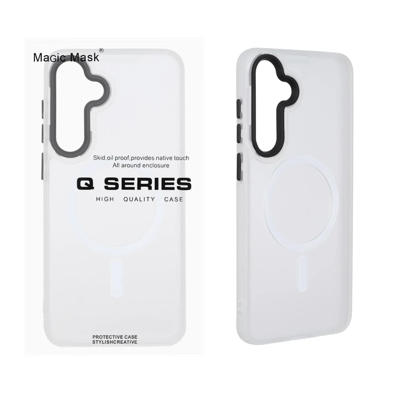 قاب اورجینال Magic Mask مات Magsafe بلک لنز Samsung Galaxy S25 FE