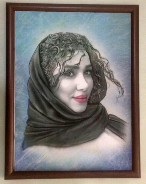 نقاشی رنگی از چهره — تصویر ۲