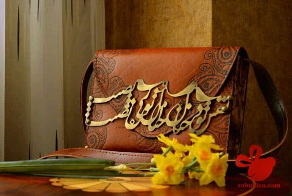 کیف چرمی نقش بزرگ — تصویر ۲