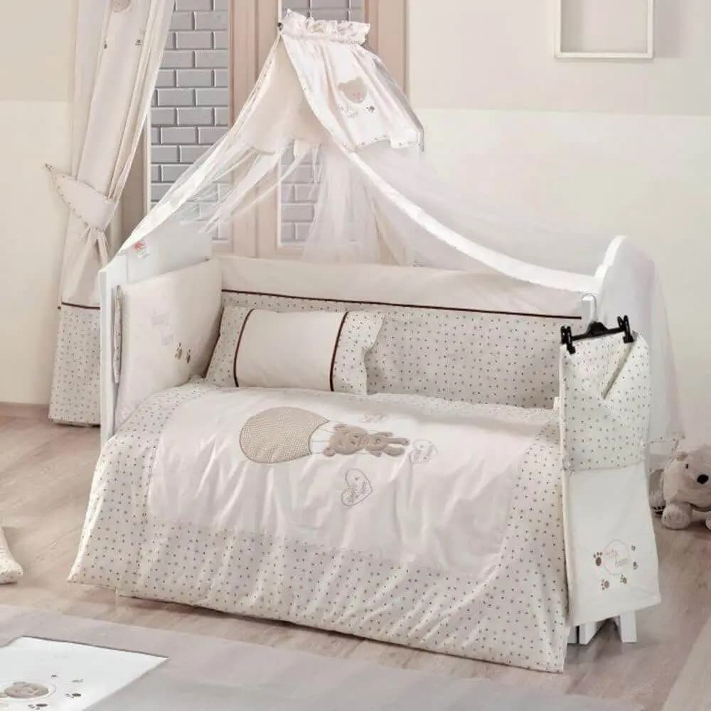 سرویس روتختی 9 تکه نوزاد کیدبو Kidboo مدل Cute Bear Beige