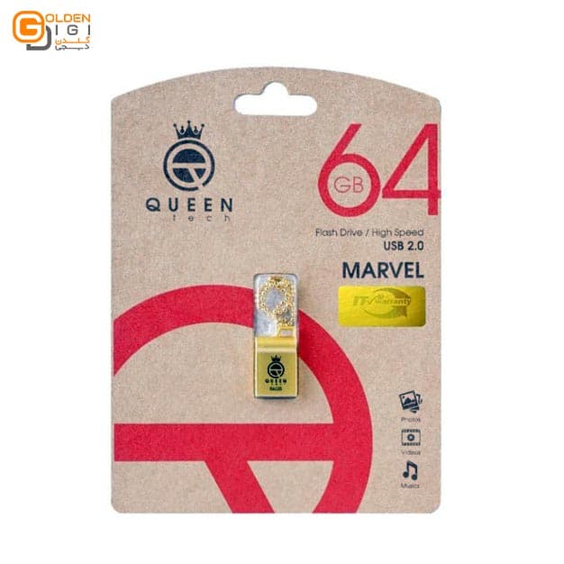 فلش مموری کوئین تک مدل QUICK PLUS ظرفیت 32 گیگا بایت به همراه مبدل MicroUSB OTG — تصویر ۳