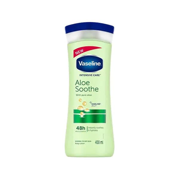 لوسیون بدن آلوئه ورا وازلین مدل Aloe Soothe حجم 400 میل