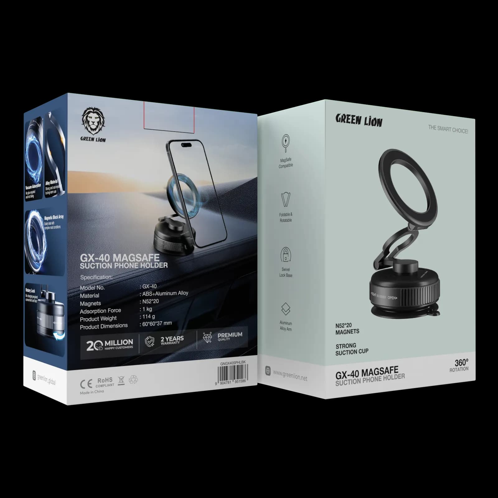 هولدر مگنتی وکیوم مکشی گرین GREEN LION GX-40 — تصویر ۳