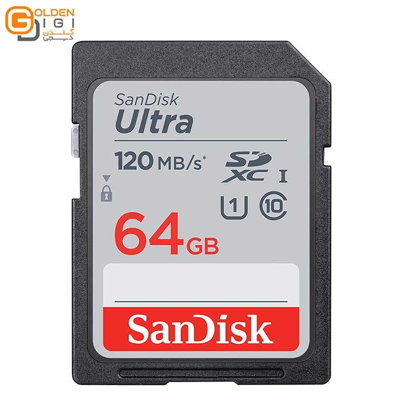کارت حافظه SDXC سن دیسک مدل Ultra کلاس 10 استاندارد UHS-I U1 سرعت 120MBps ظرفیت 64 گیگابایت