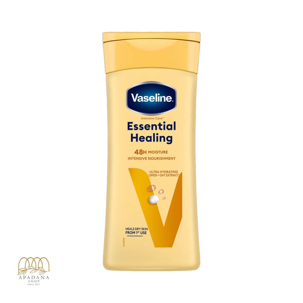 لوسیون بدن وازلین مدل essential healing حجم 200 میل