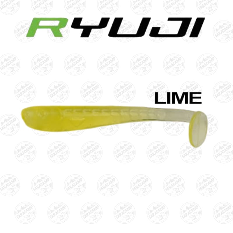 طعمه لور ماهی ژله ای شب تاب ریوجی ۱۰ سانتی بسته ۳ عددی RYUJI MISTER SHAD PEARL WHITE GLOW — تصویر ۲