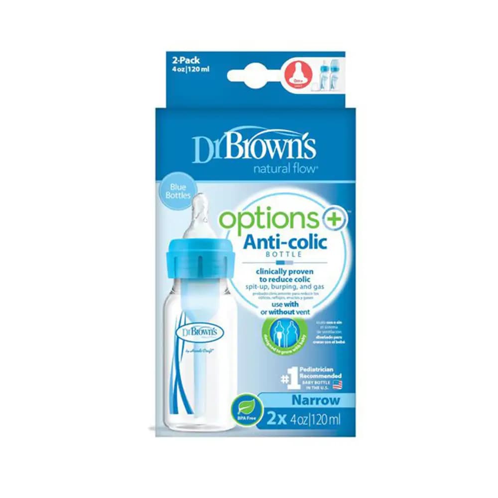 شیشه شیر طلقی 2 عددی 120 میل آپشن پلاس دکتر براون Dr Browns — تصویر ۳