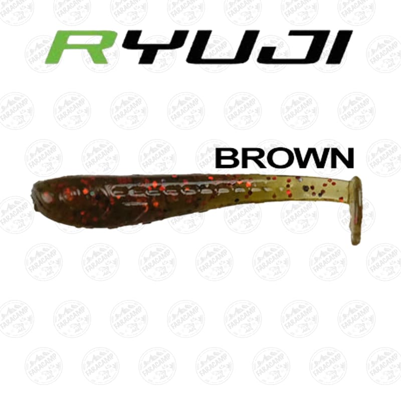 طعمه لور ماهی ژله ای ریوجی ۳.۵ سانتی بسته ۲۰ عددی RYUJI ROCK FISH BROWN — تصویر ۲
