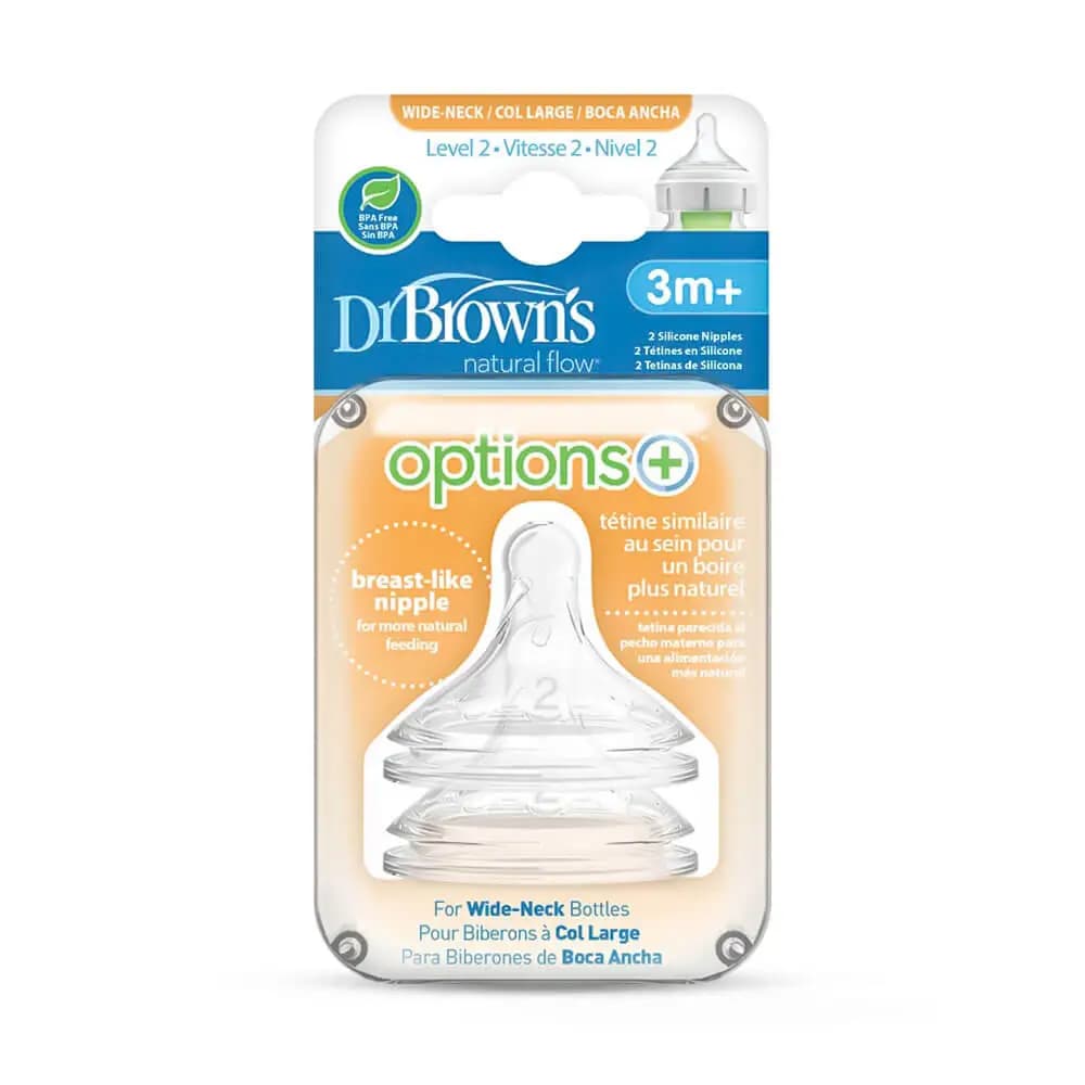 سرشیشه پهن +3 ماه آپشن پلاس دکتر براون Dr Browns