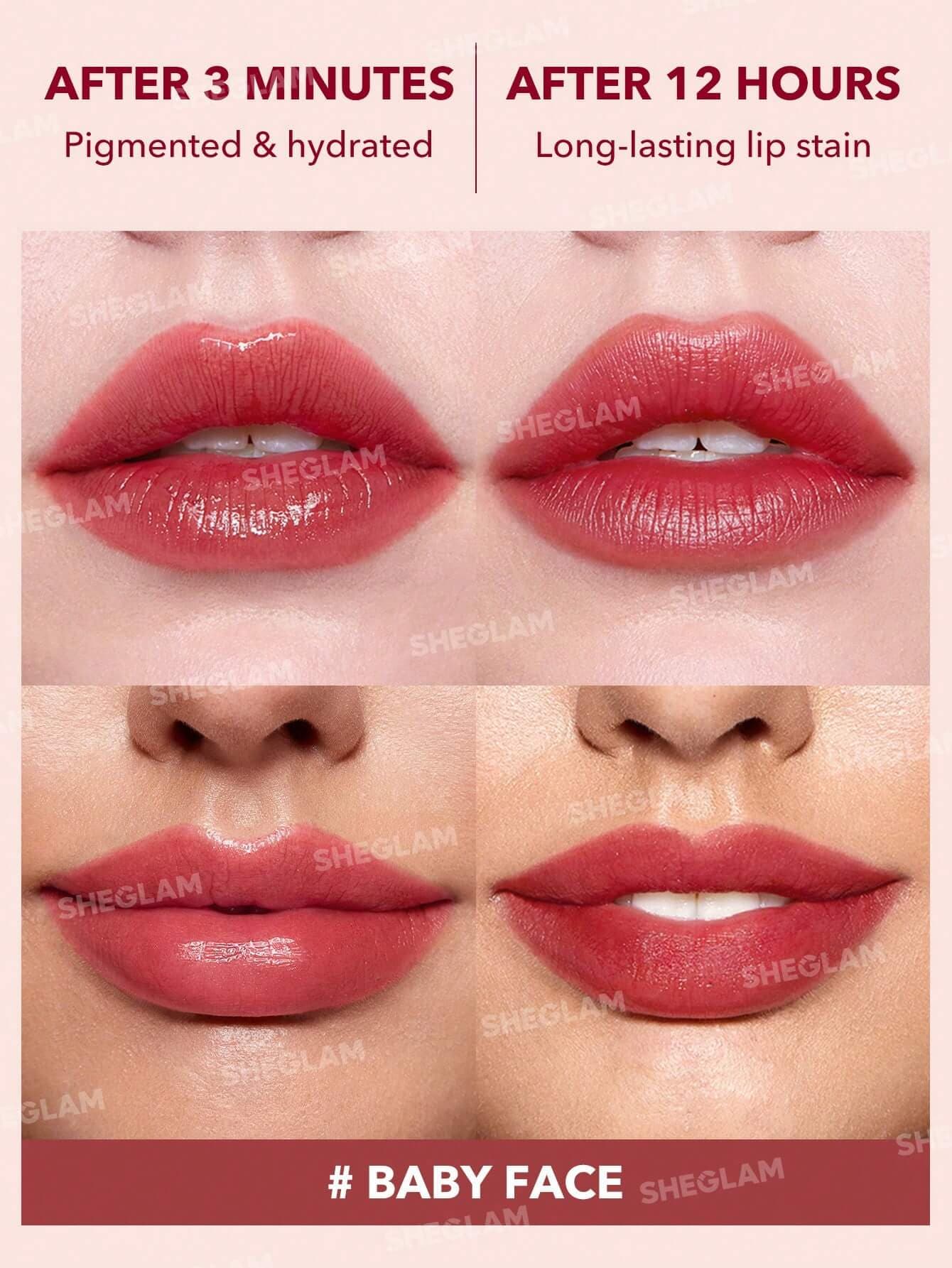 تینت لب شیگلم رنگ Baby Face حجم 3.5 میل — تصویر ۳