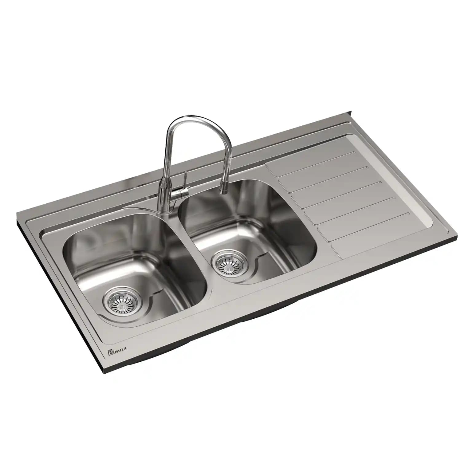 سینک ظرفشویی روکار بیمکث BS 925 ابعاد 60 * 120 — تصویر ۲
