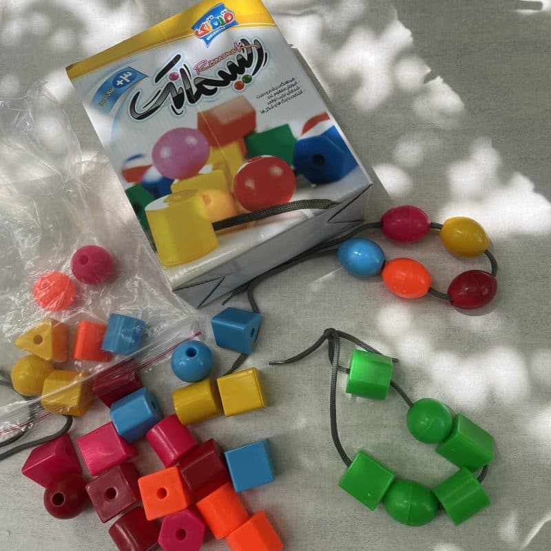 اسباب بازی نخ کردنی ریسمانک مناسب تقویت دستورزی و تمرکزکودک +۳ سال — تصویر ۴