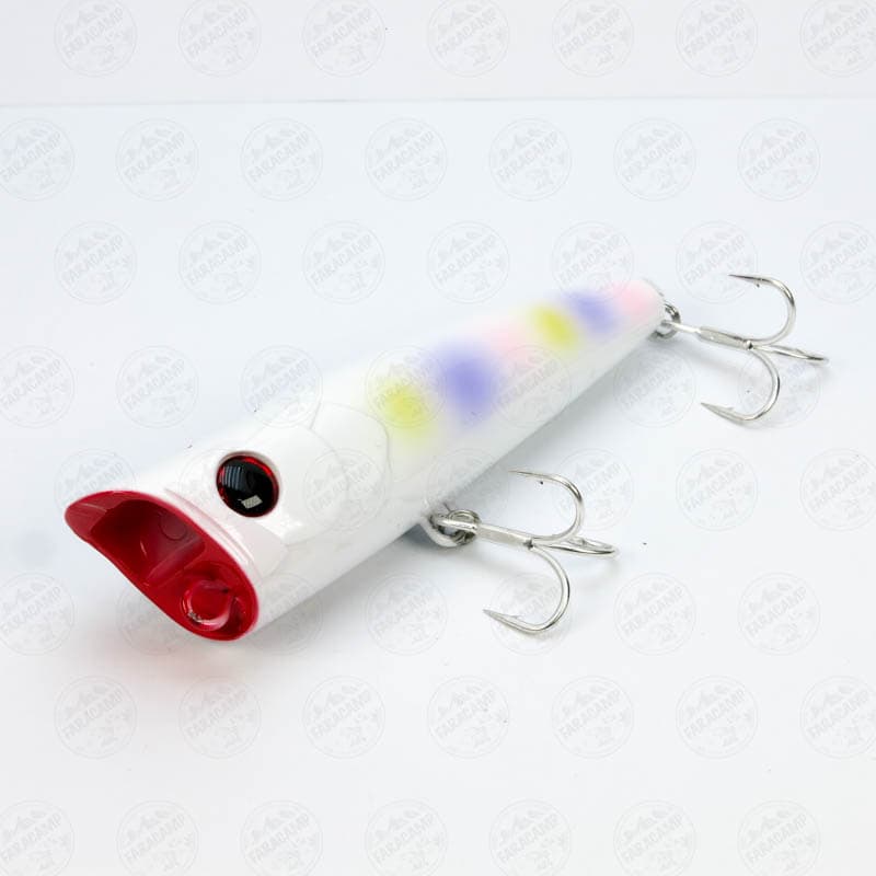 لور پاپر فلوت ریوجی ۱۰سانت، ۲۴ گرم قلاب ST46 – NO:4 مدل RYUJI POP WALKER 100 PEARL RAINBOW — تصویر ۲