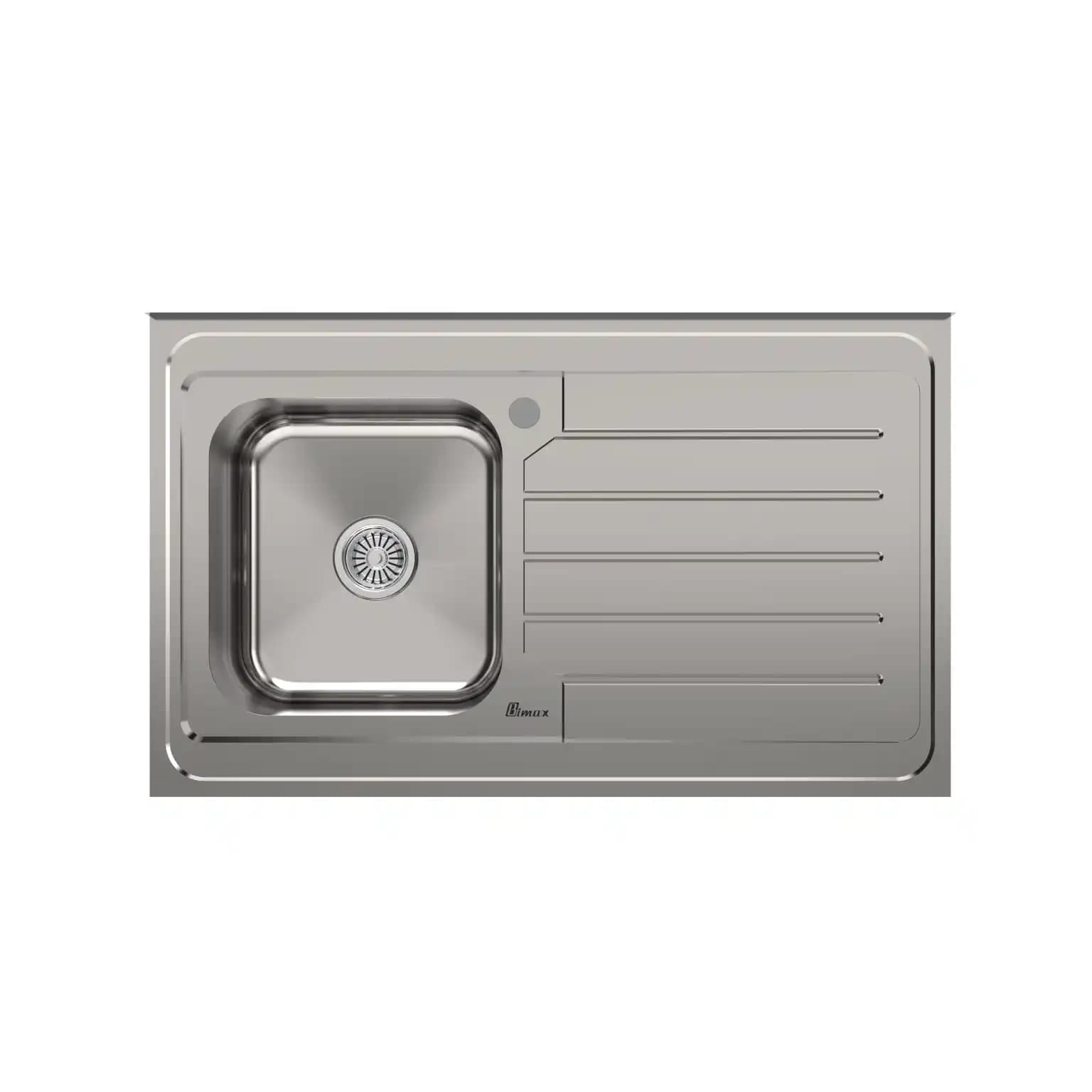 سینک ظرفشویی روکار بیمکث BS 937 ابعاد 60 * 100