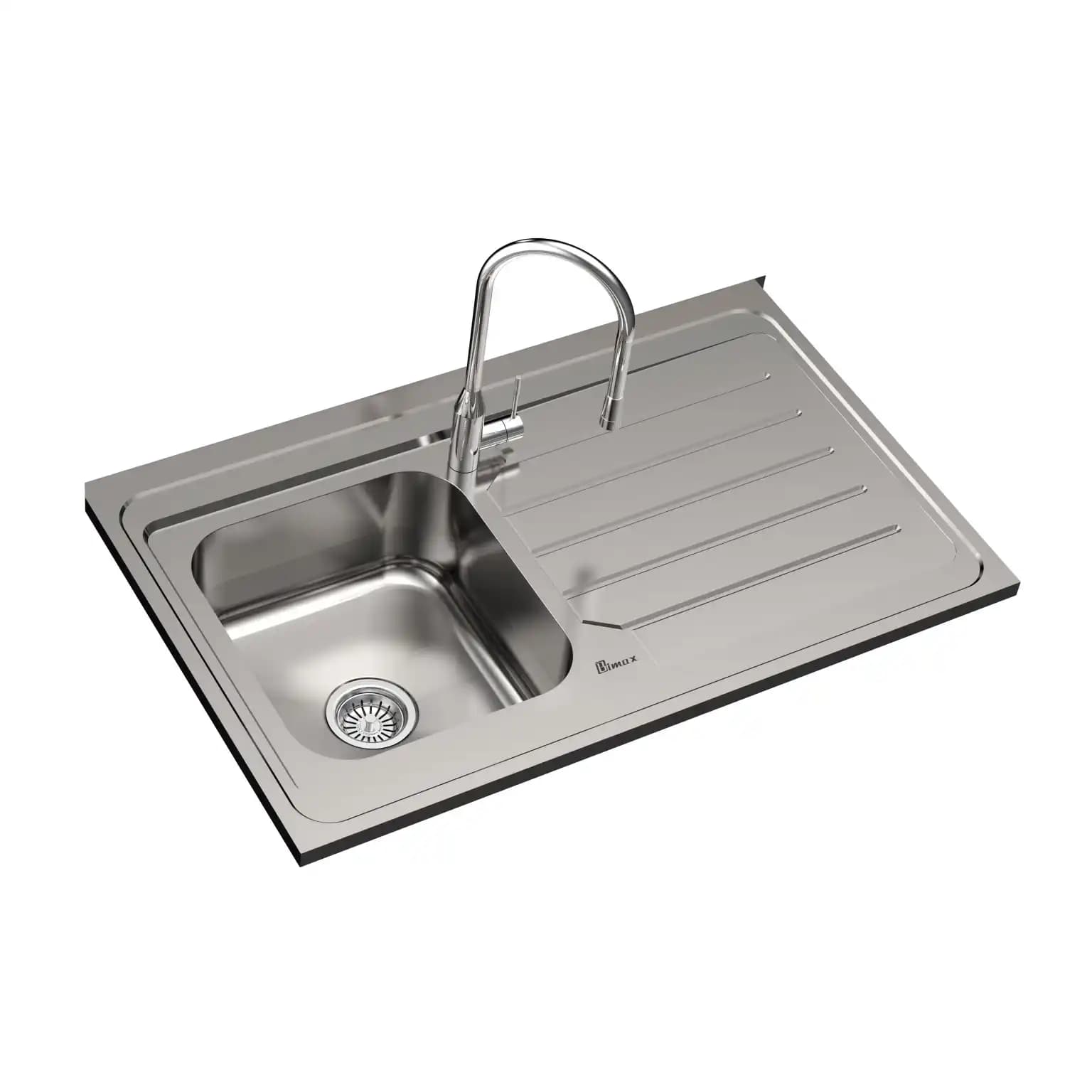 سینک ظرفشویی روکار بیمکث BS 937 ابعاد 60 * 100 — تصویر ۲