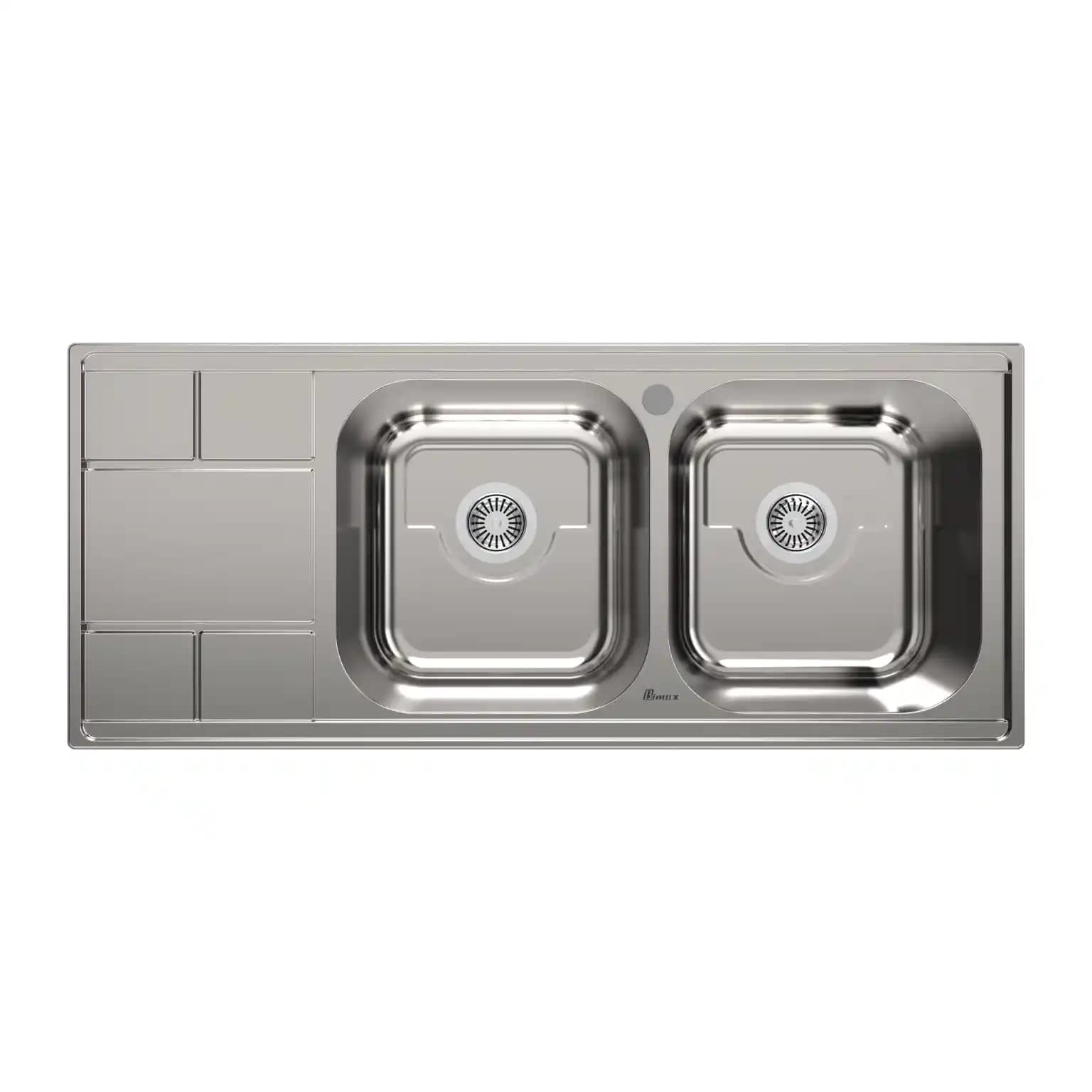 سینک ظرفشویی توکار بیمکث BS 924 ابعاد 50 * 120