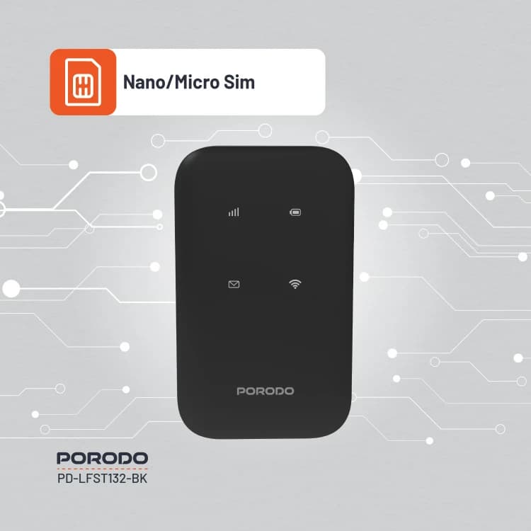 مودم همراه جیبی پرودو PORODO POCKET ROUTER LFS132 — تصویر ۷
