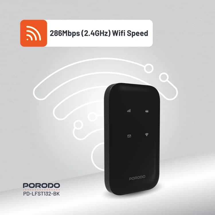 مودم همراه جیبی پرودو PORODO POCKET ROUTER LFS132 — تصویر ۵