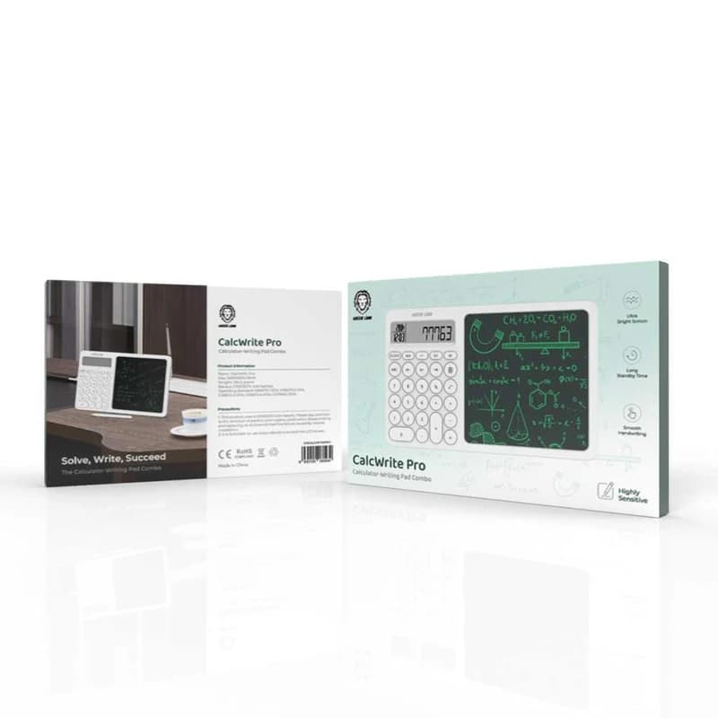 ماشین حساب و تخته جادویی گرین GREEN CALCWRITE PRO به همراه قلم — تصویر ۵
