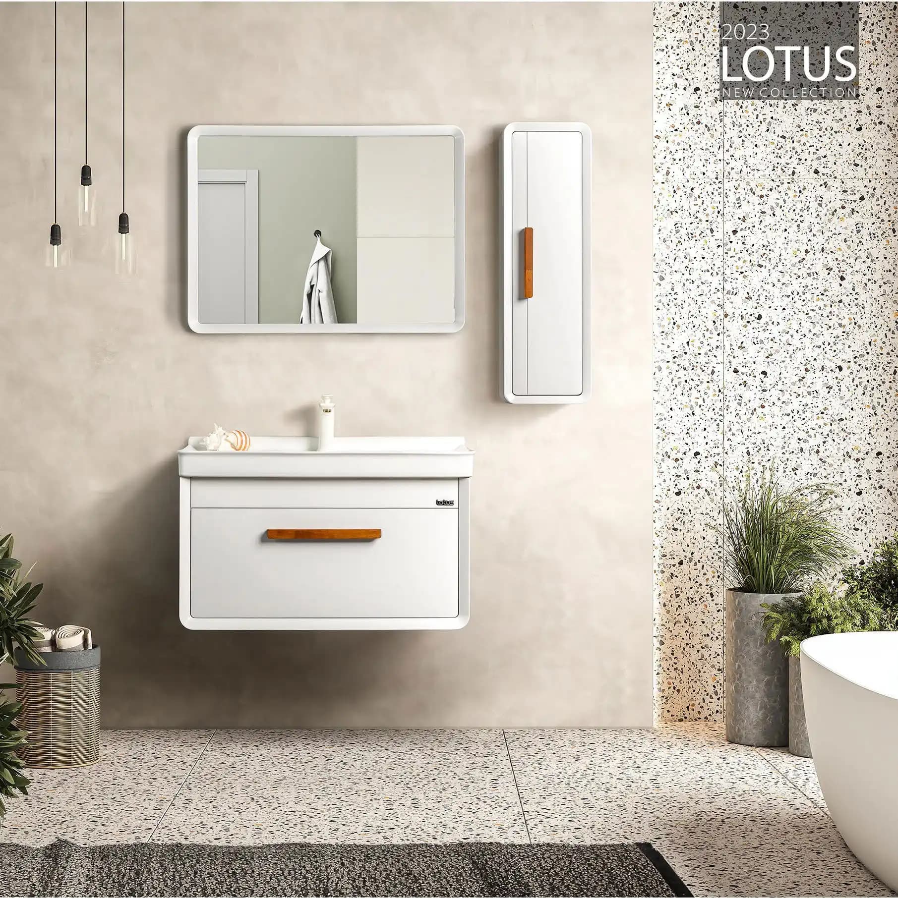 کابینت و روشویی طرح مدرن میلا MILA 800 ابعاد 52 * 77 سانتیمتر