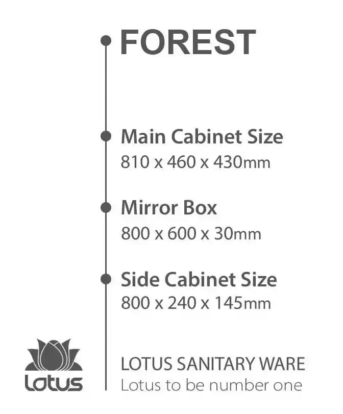 کابینت و روشویی طرح آرت دکو فارست FOREST ابعاد 46 * 81 سانتیمتر — تصویر ۳
