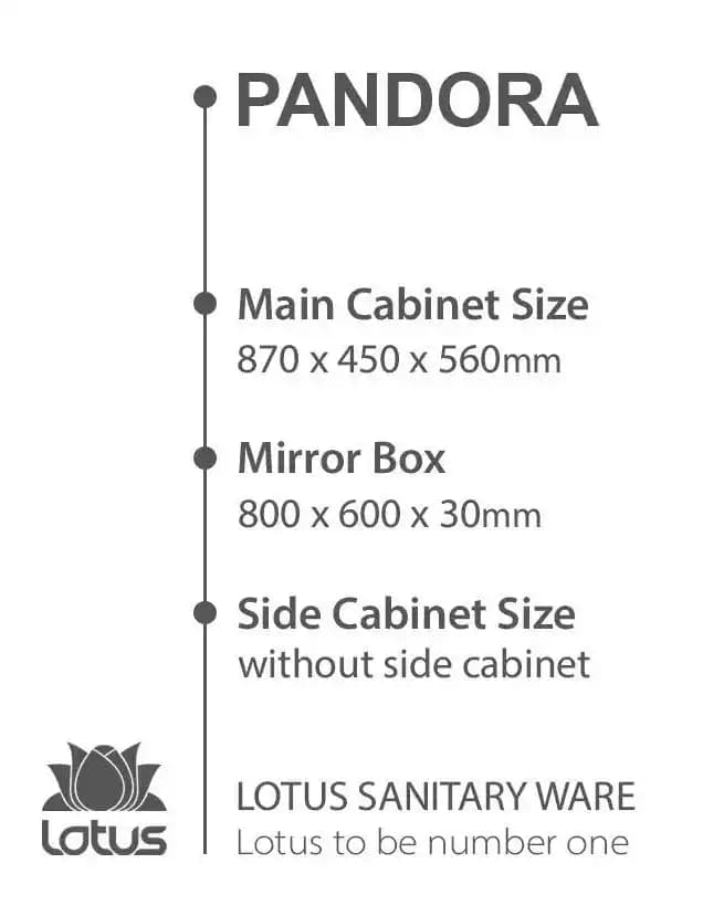 کابینت و روشویی طرح آرت دکو پاندورا Pandora ابعاد 60 * 80 سانتیمتر — تصویر ۳