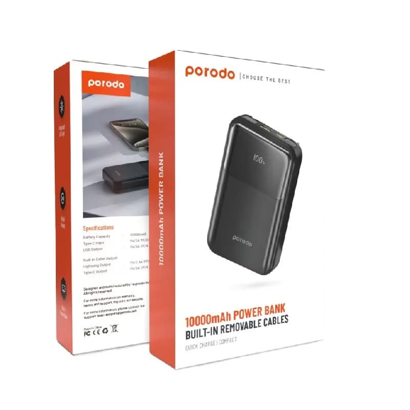 پاوربانک پرودو PORODO PB055 با ظرفیت 100000 میلی آمپر — تصویر ۶
