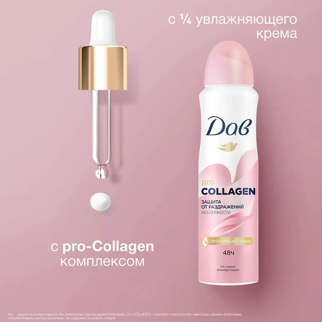 اسپری ضد تعریق زنانه داو مدل پرو کلاژن Pro Collagen حجم 200 میل — تصویر ۲