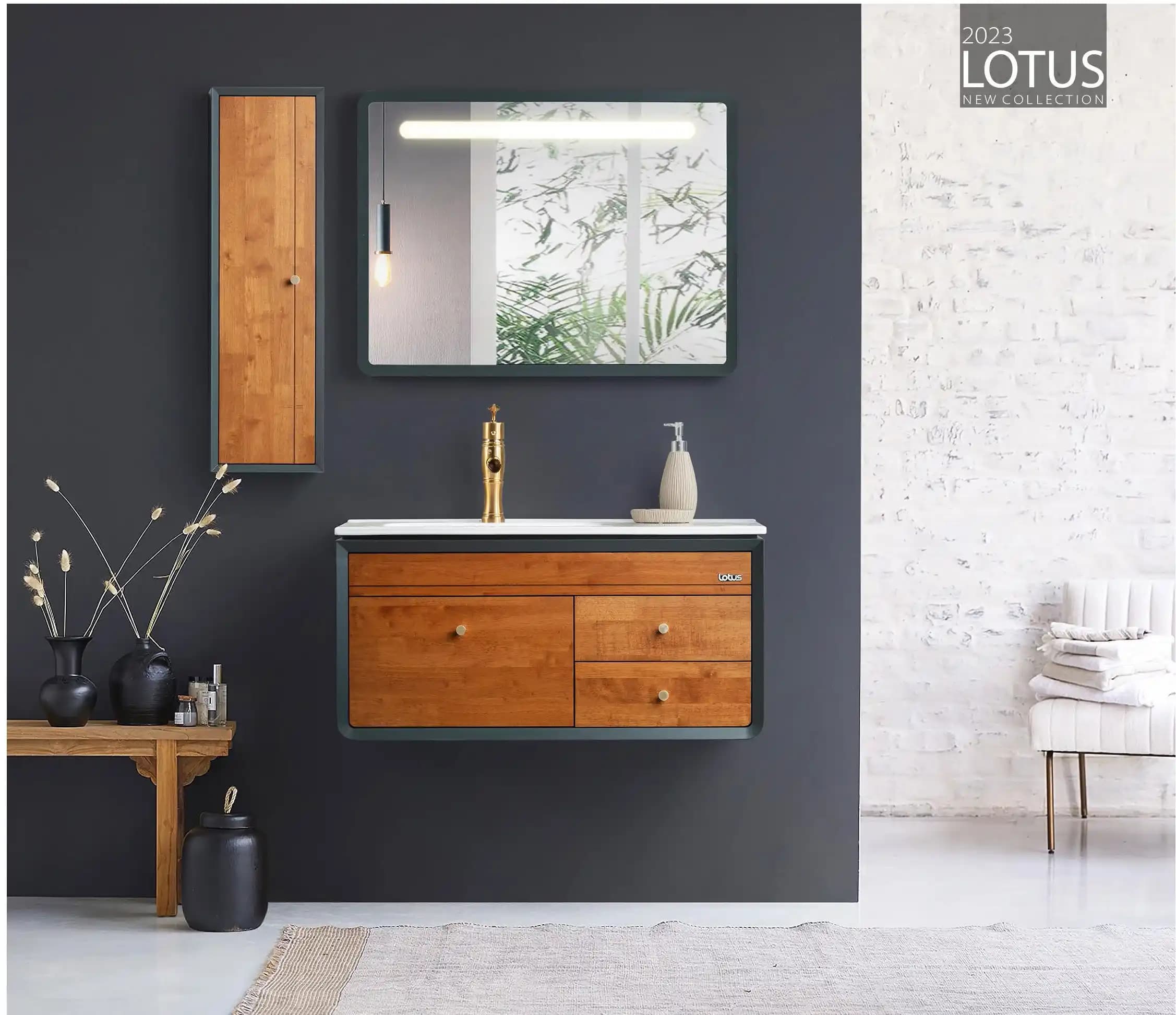 کابینت و روشویی طرح آرت دکو پراگ Prague 850 ابعاد 46 * 86 سانتیمتر — تصویر ۴