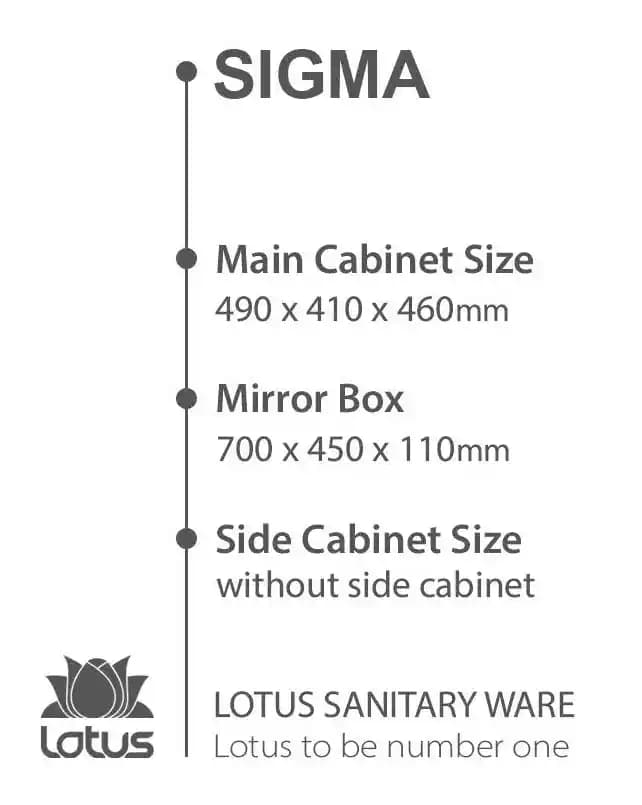 کابینت و روشویی طرح چوب سیگما Sigma ابعاد 41 * 49 سانتیمتر — تصویر ۳