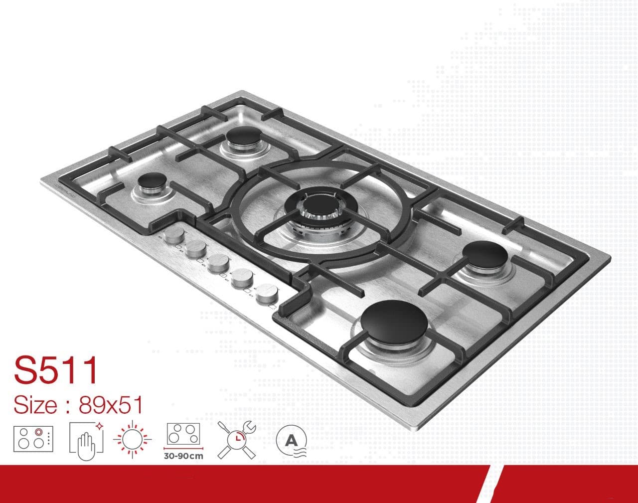 اجاق گاز دیموند مدل S511