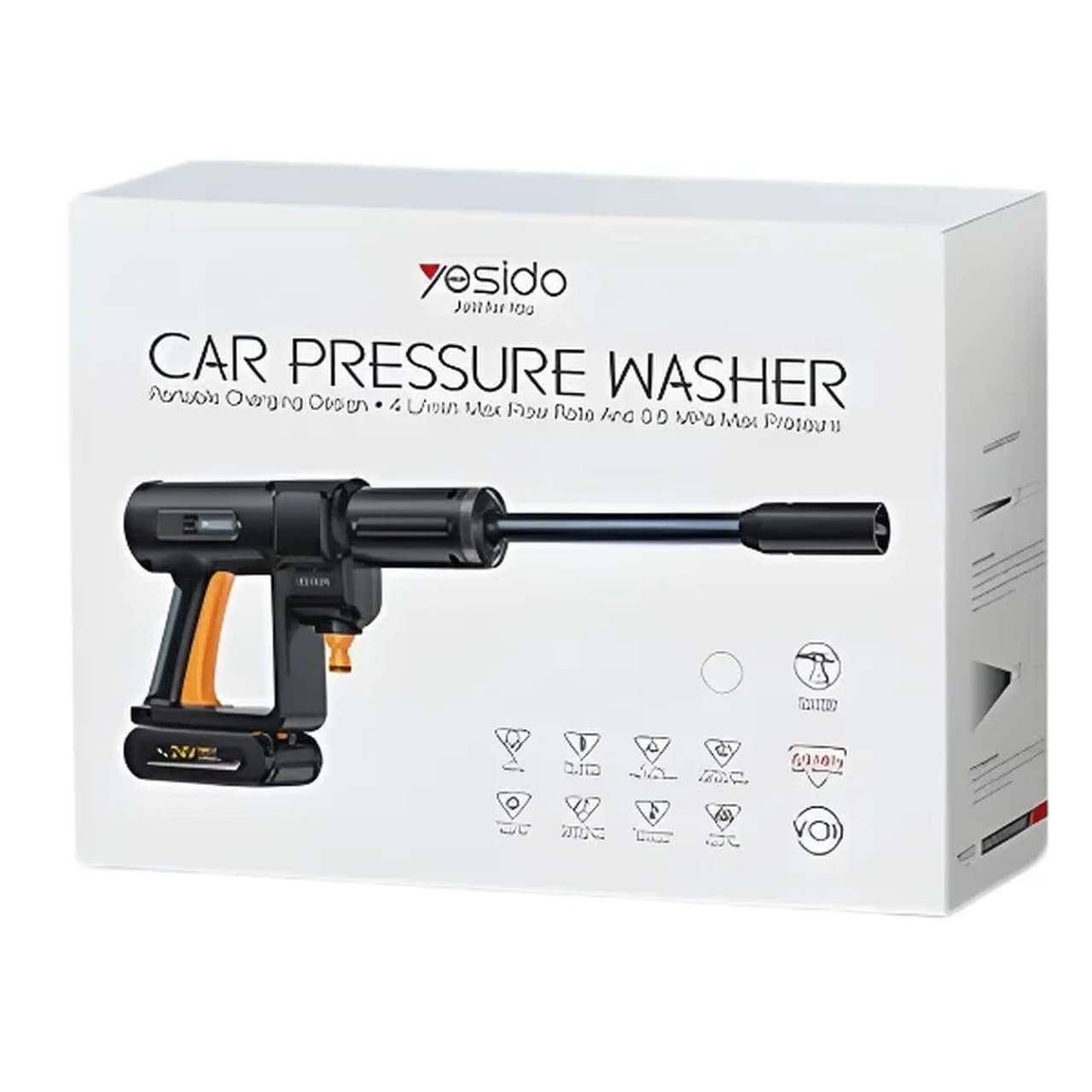 کارواش شارژی yesido مدل VC18 – مشکی (گارانتی 12 ماه تعویض نیکان همراه) — تصویر ۶