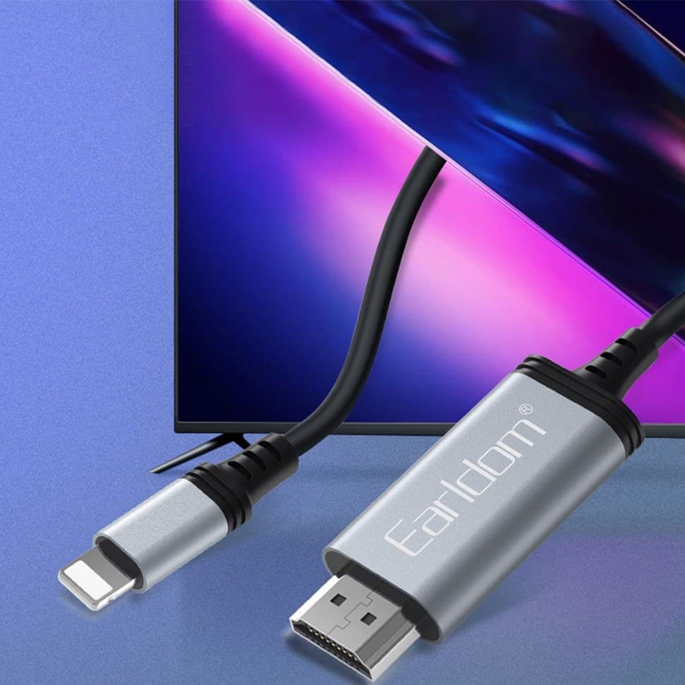 کابل تبدیل لایتنینگ به HDMI ارلدام مدل W35 طول 2 متر — تصویر ۱۰