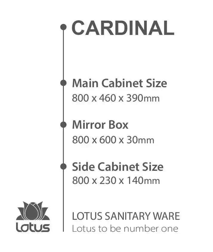 کابینت و روشویی طرح آرت دکو کاردینال Cardinal ابعاد 46 * 80 سانتیمتر — تصویر ۳