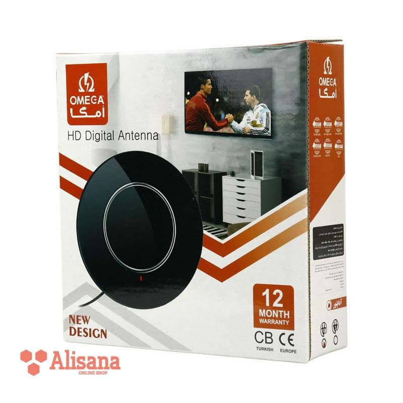 آنتن رومیزی امگا مدل HD Digital Antenna با کابل 3 متری — تصویر ۷
