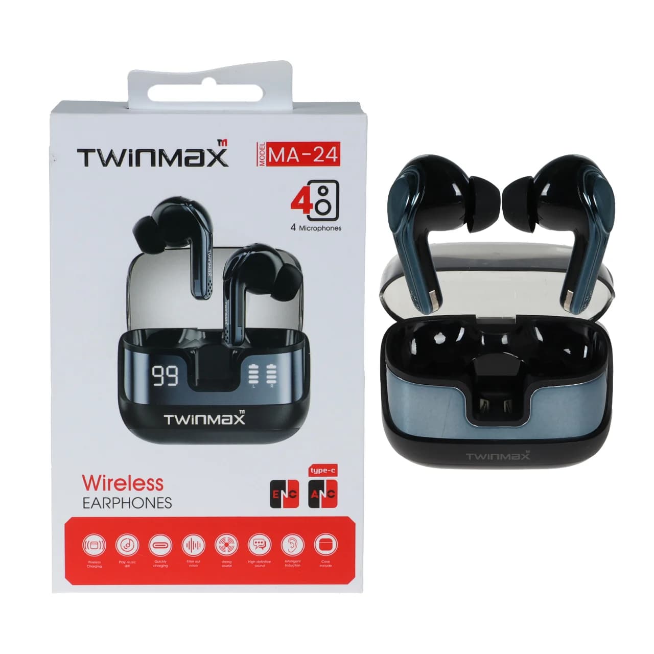 ایرفون بی سیم TwinMax مدل MA-24 ANC
