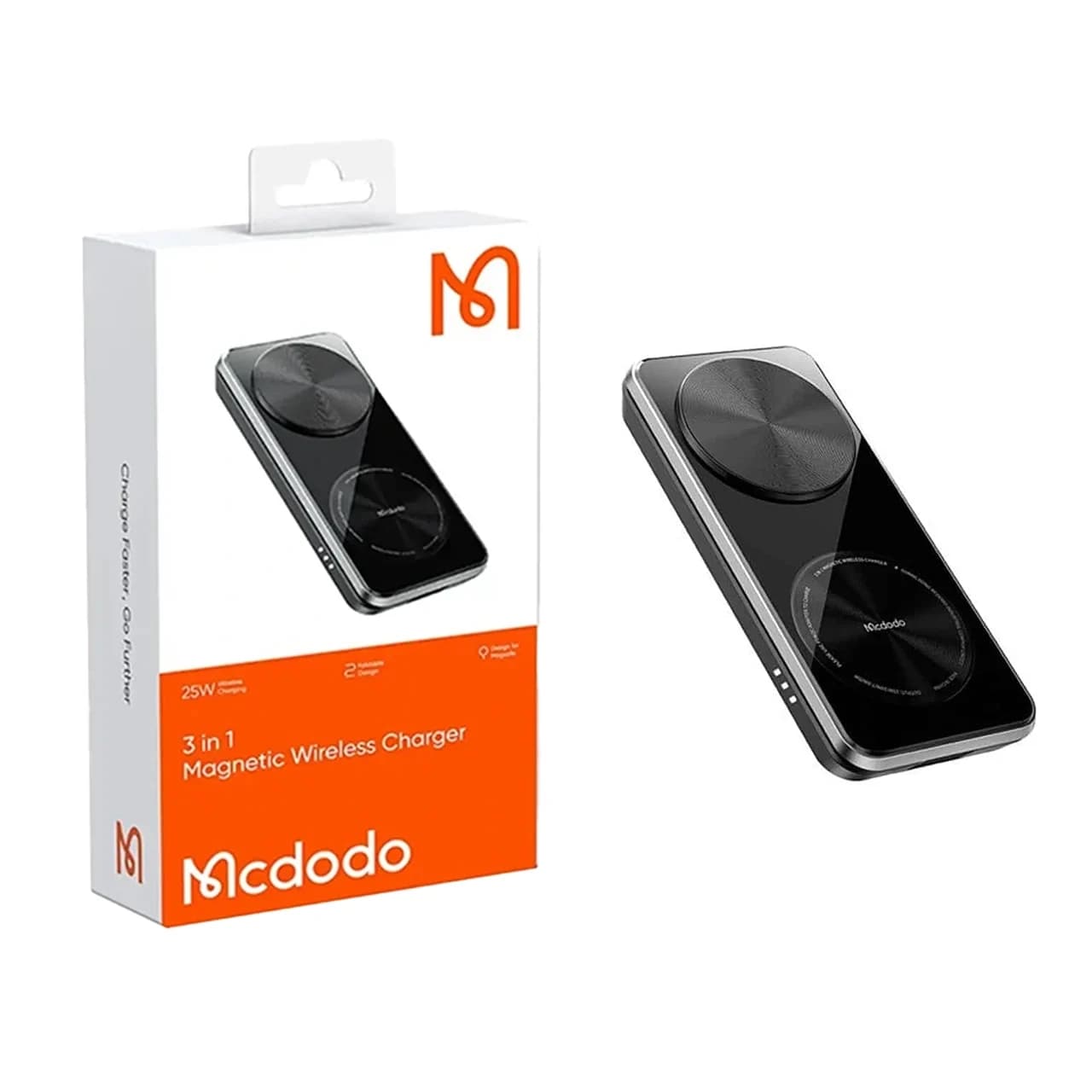 شارژر وایرلس سه کاره Mcdodo مدل CH-1151 – مشکی(گارانتی متین) – اصلی