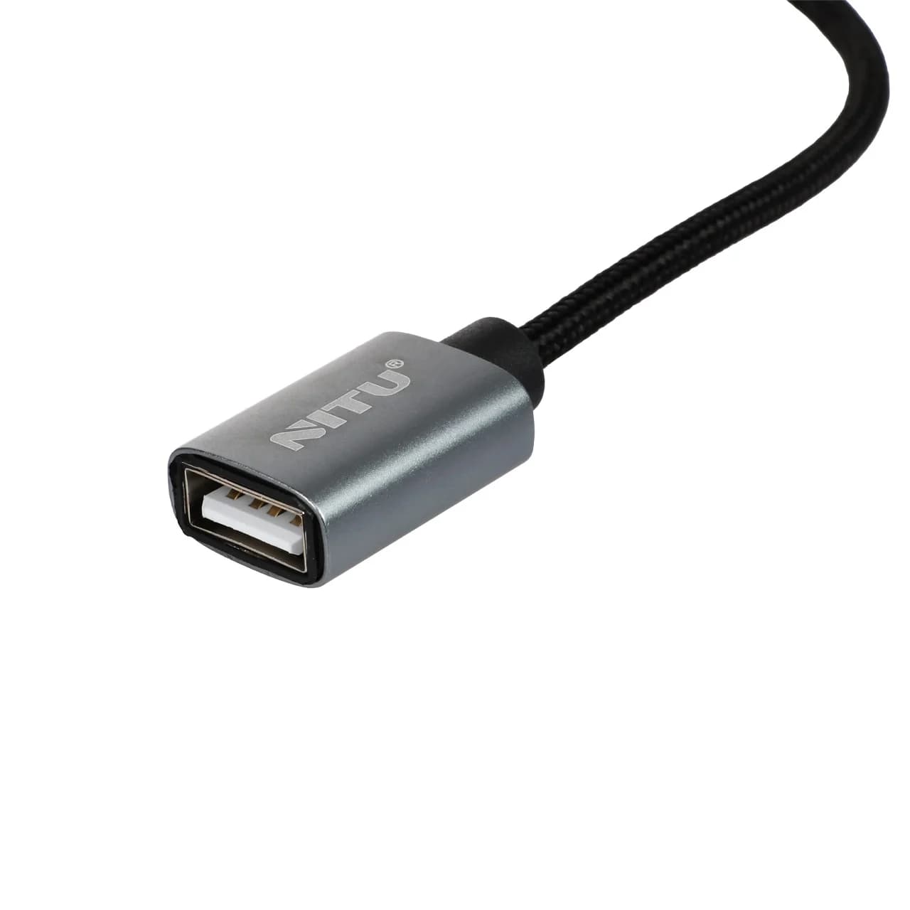 تبدیل NITU OTG TO Type-C & micro USB مدل CN21 – مشکی خاکستری (گارانتی 12 ماه تعویض نیکان همراه) — تصویر ۲