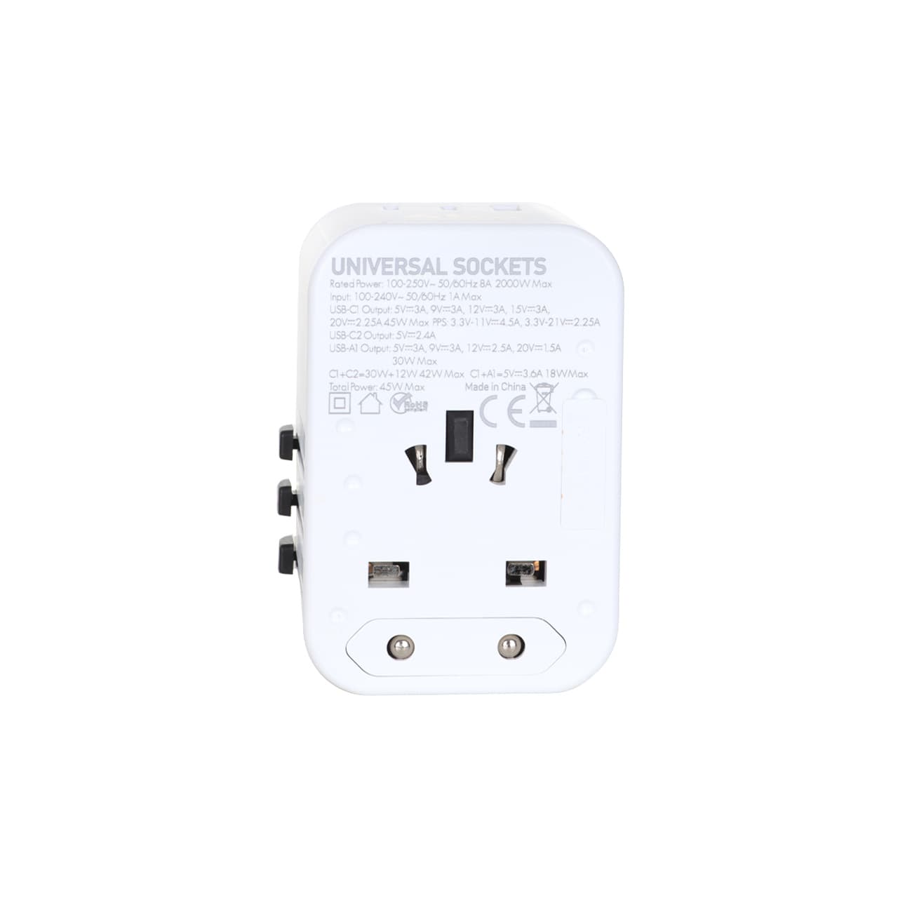 شارژر دیواری فست و PD چند پورت JBQ مدل UT-401W 45W – سفید (گارانتی یکساله رصاصی) — تصویر ۸