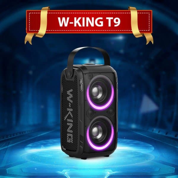 اسپیکر بلوتوثی دبلیو کینگ با میکروفون مدل W-KING T9 Wireless Speaker — تصویر ۲