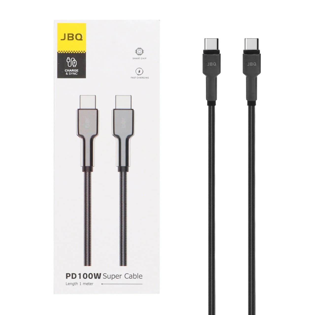 کابل شارژ PD و فست JBQ Type-C To Type-C مدل CA-1202 100W – مشکی (گارانتی یکساله رصاصی)