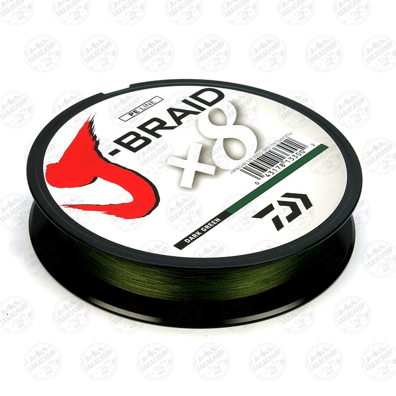 نخ براید اسپینینگ ماهیگیری X8 دایوا ۱۵۰ متری سایز ۰.۱۰، Daiwa J- BRAID X8 — تصویر ۲