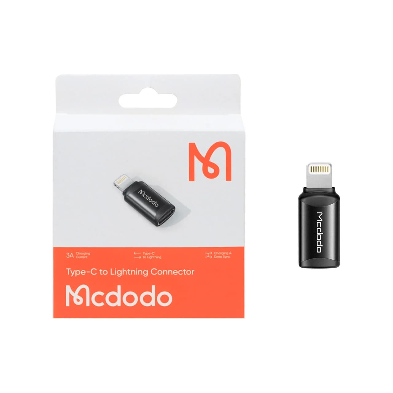 تبدیل Mcdodo Type-C TO Lightning مدل OT-7680 – مشکی (گارانتی متین) – اصلی