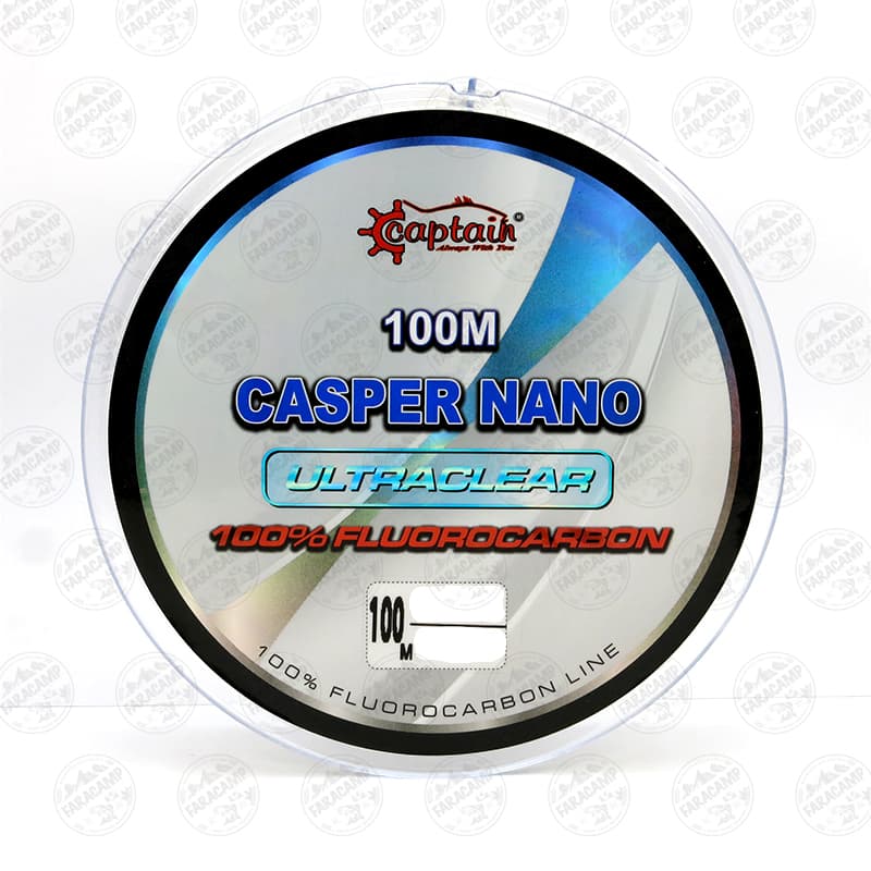 نخ ماهیگیری فلوروکربن کاسپر نانو کاپیتان ۱۰۰ متر سایز ۰.۴۰، Captain CASPER NANO — تصویر ۳