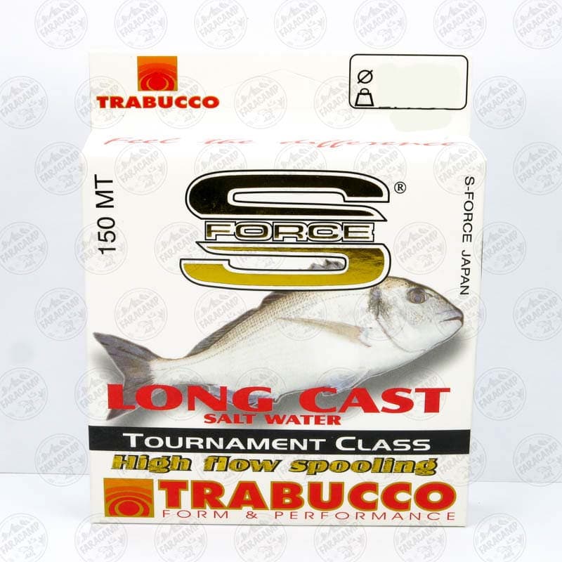 نخ ماهیگیری آب شور لانگ کست ترابوکو ایتالیا ۱۵۰ متر سایز ۰٫۴۵ مدل Trabucco TOURNAMENT LONG CAST — تصویر ۳